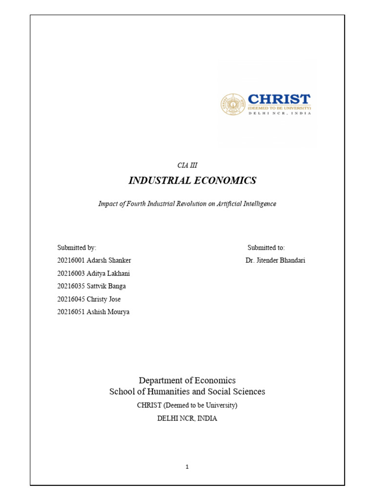 The Fourth Industrial Revolution-1 | PDF | Artificial Intelligence ...