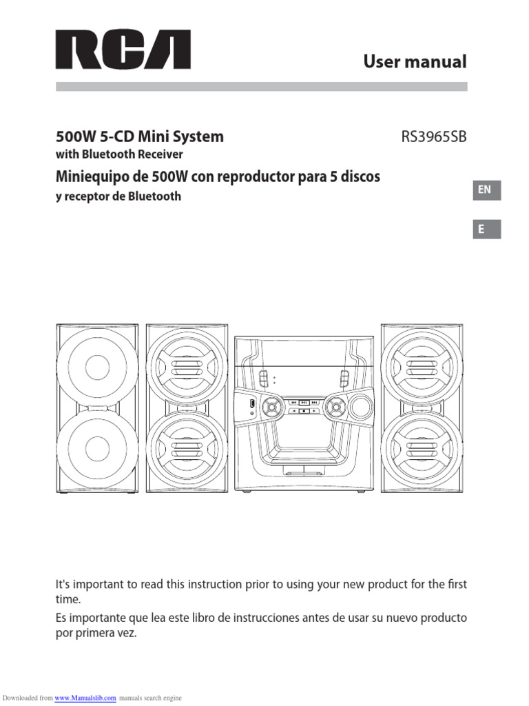 500W 5-CD Mini System User Manual | PDF | Compact Disc | Equalization ...