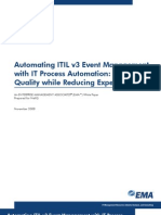 Automating ITIL v3 Event Management With IT Process Automation: Improving Quality While Reducing Expense