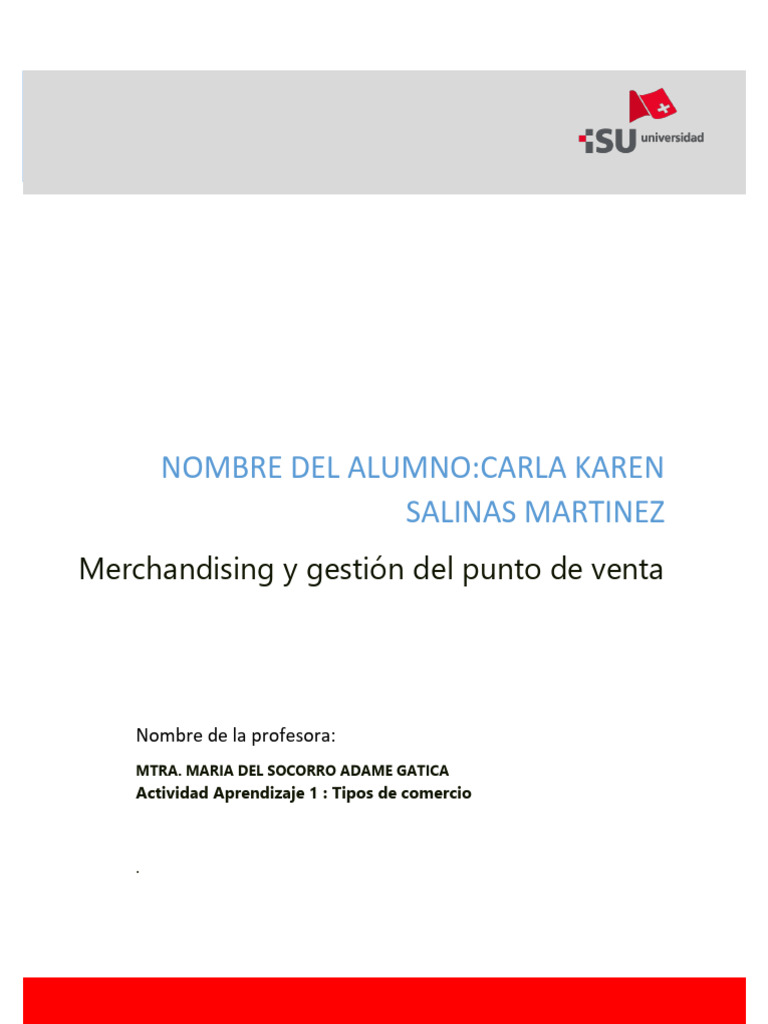 Act1 Merchandising y Gestión Del Punto de Venta | PDF | Ropa | Zapato