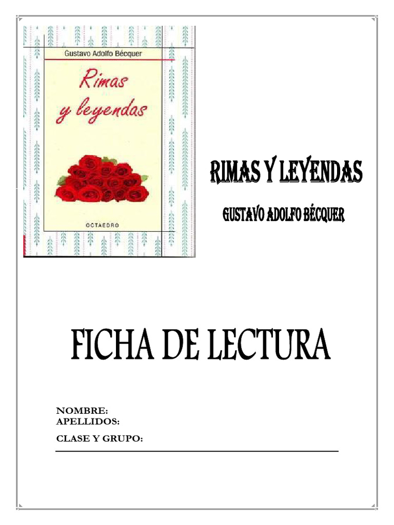 Rimas+y+Leyendas+de+Bécquer +Guía+de+Lectura+ (Autoguardado) | PDF ...