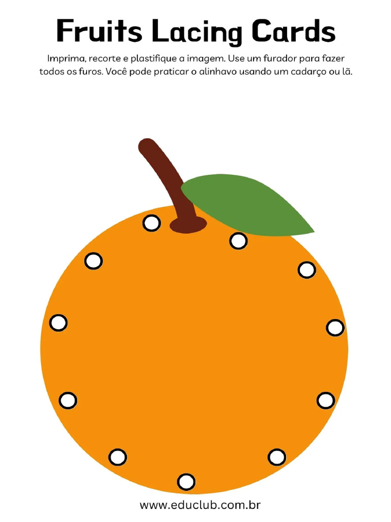 Alinhavo Fruta Laranja | PDF