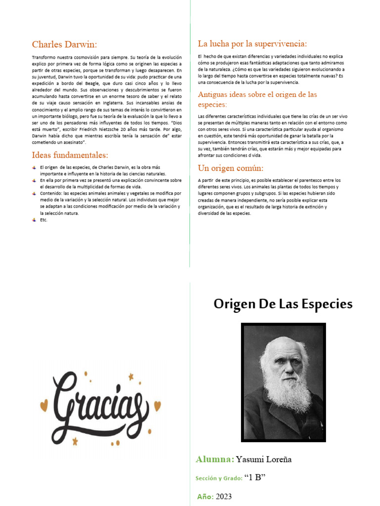 El Origen de Las Especies | PDF | Charles Darwin | En el origen de las ...