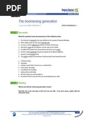 The Boomerang Generation