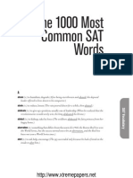 1000 Common SAT Words