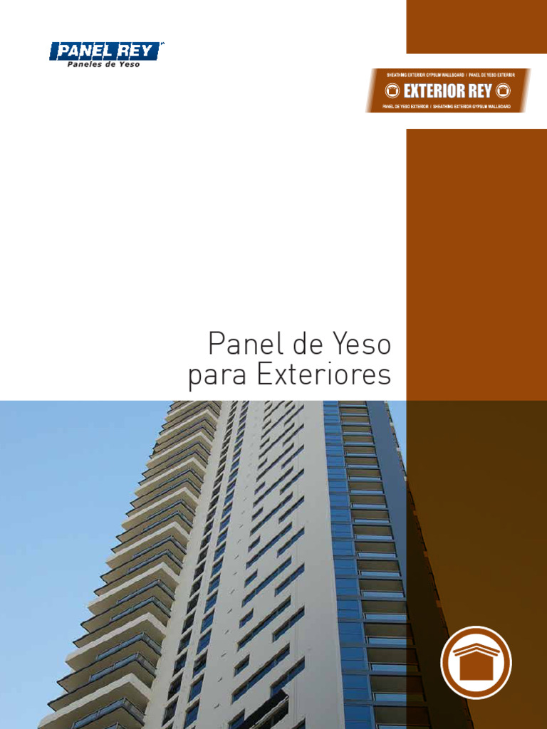 Panel de Yeso Exterior Rey | PDF | Tornillo | Revestimiento