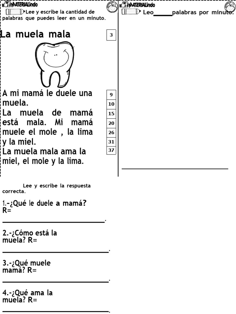 Actividades de Lectoescritura para Primer Grado | PDF