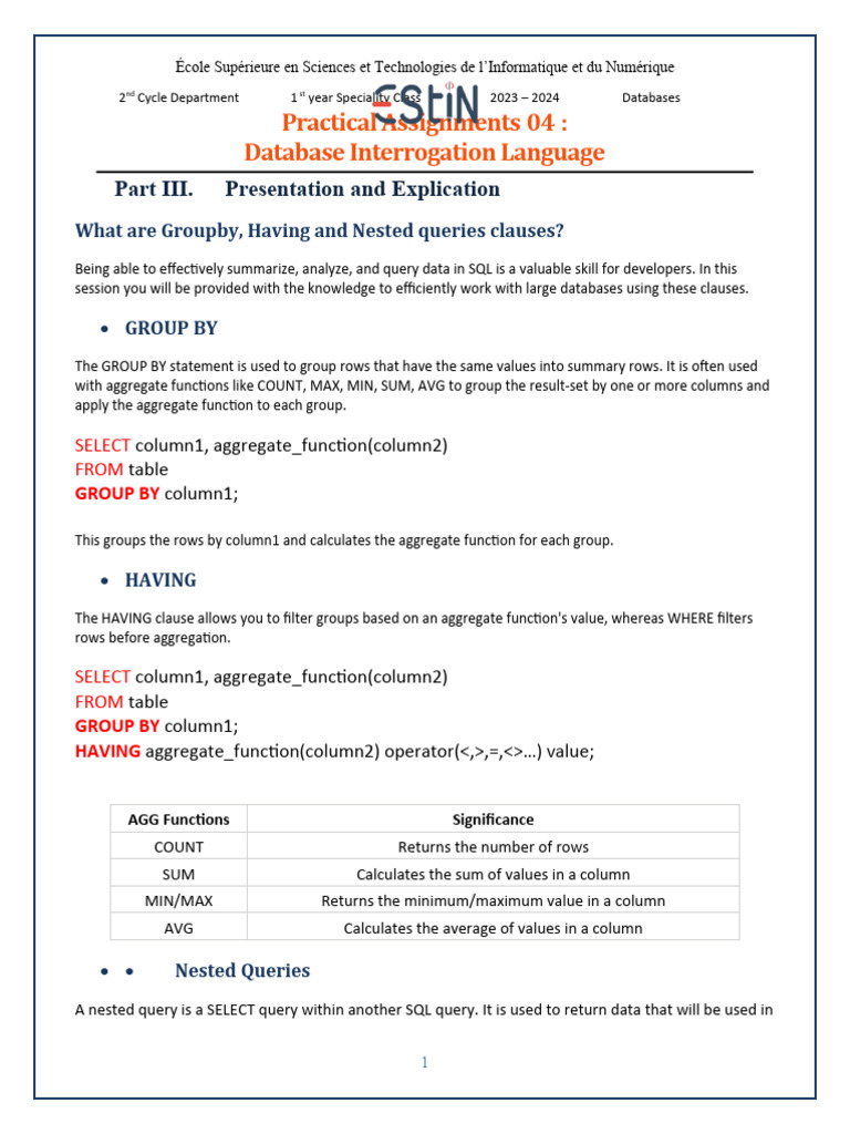 TP 4 Suite | PDF | Databases | Computer Data