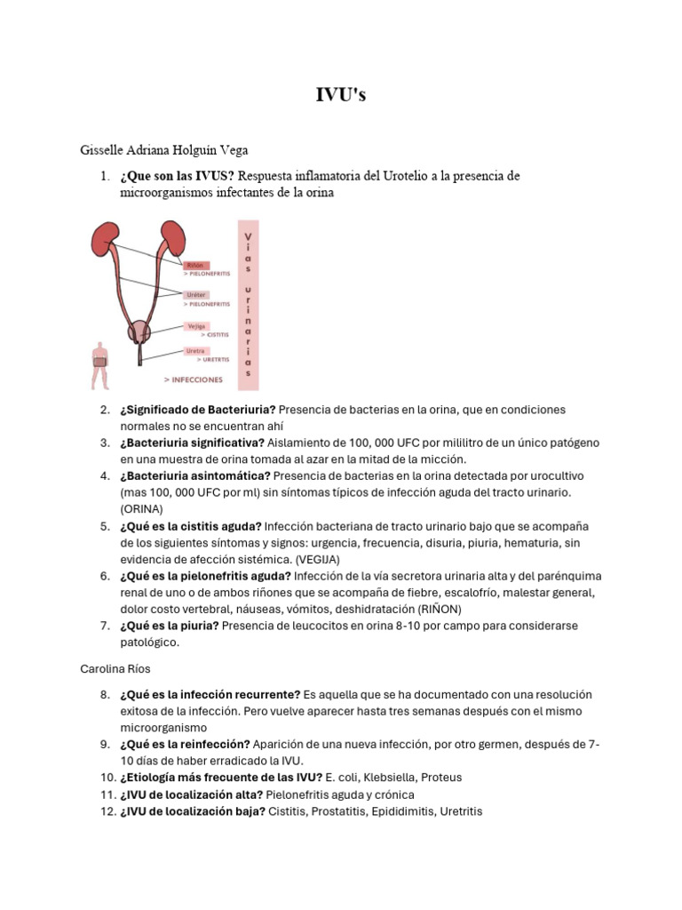 IVUS | PDF | Infección del tracto urinario | Inmunología