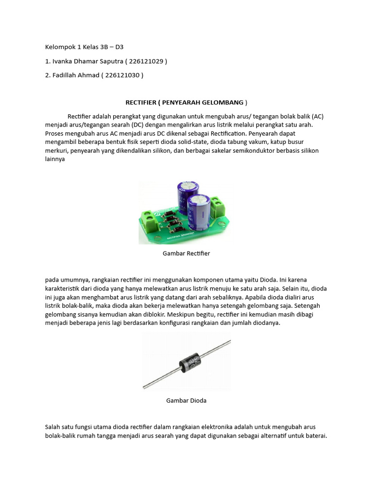 Rectifier Finally | PDF
