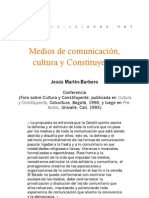 Medios de comunicación, cultura y Constituyente