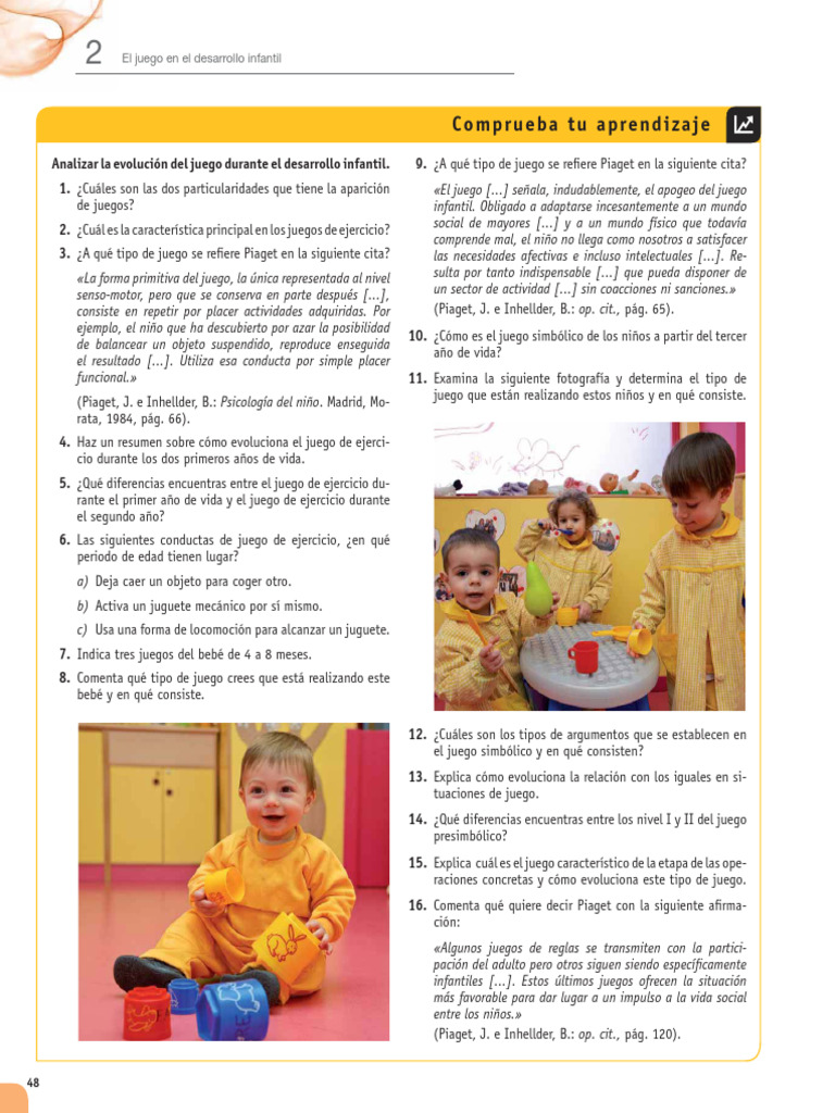 Importancia del juego en la infancia | PDF | Ciencias del ...