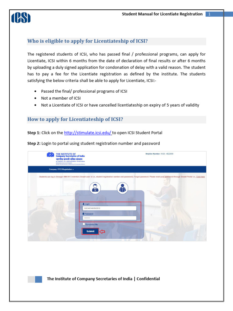 Licentiate Exam Registration Guide | PDF