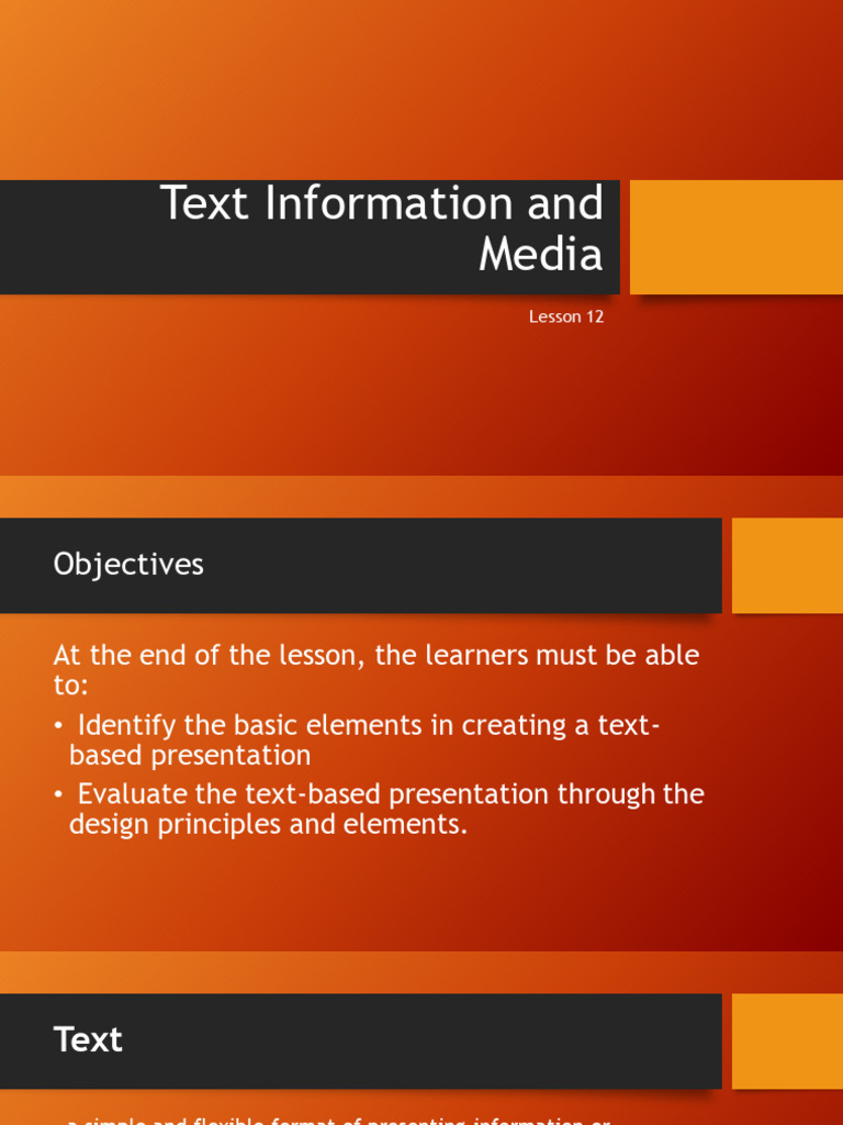 Designing Effective Text Presentations | PDF | Typefaces | Mass Media