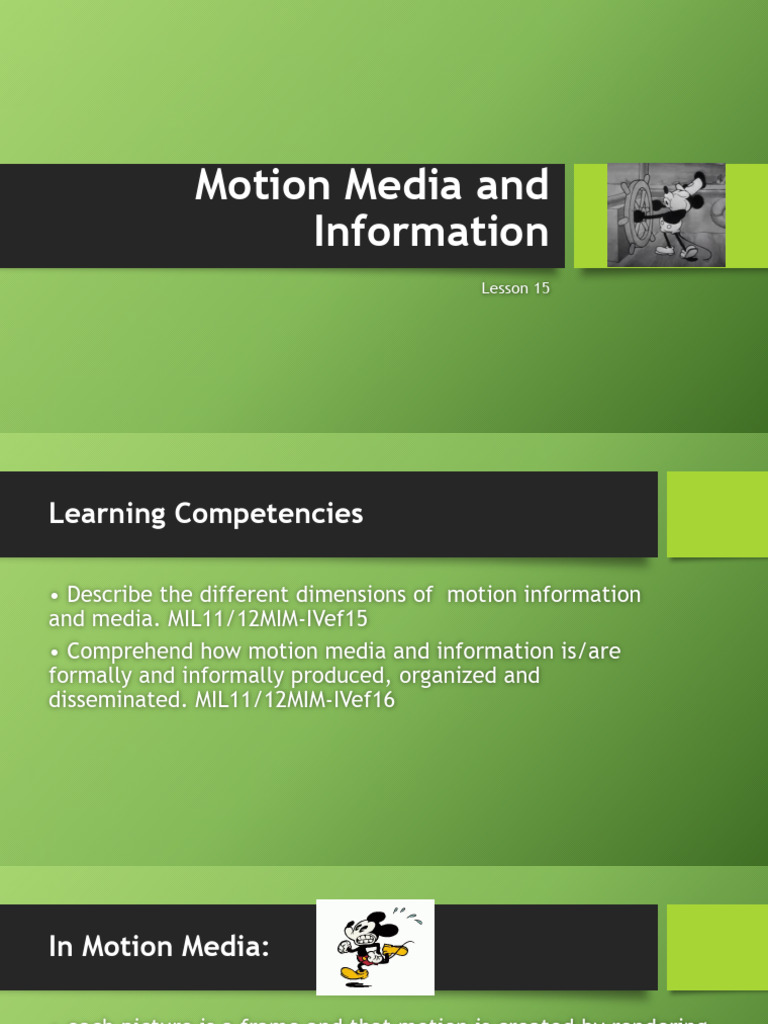 Understanding Motion Media Formats | PDF | Video