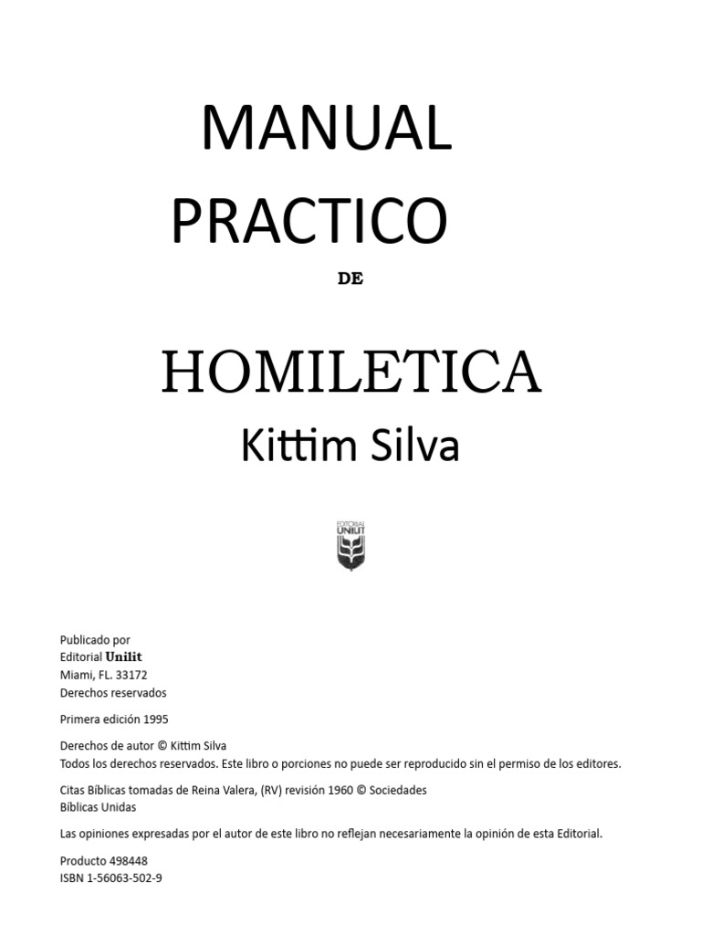 Manual De Homiletica Pdf Dios Comunicación