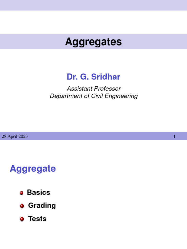 2 Aggregates Pdf Concrete Construction Aggregate