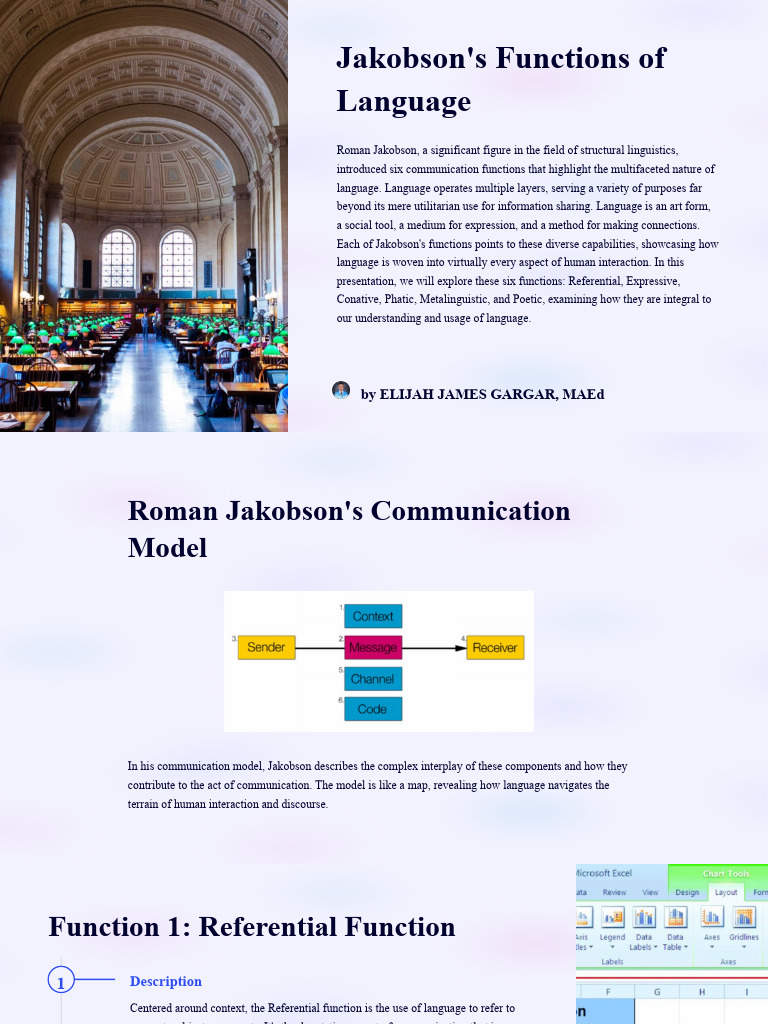 Exploring Jakobson's Language Functions | PDF | Communication | Poetry