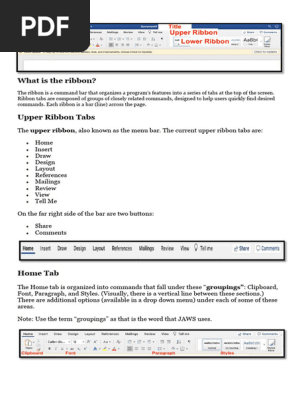 WORD-RIbbon