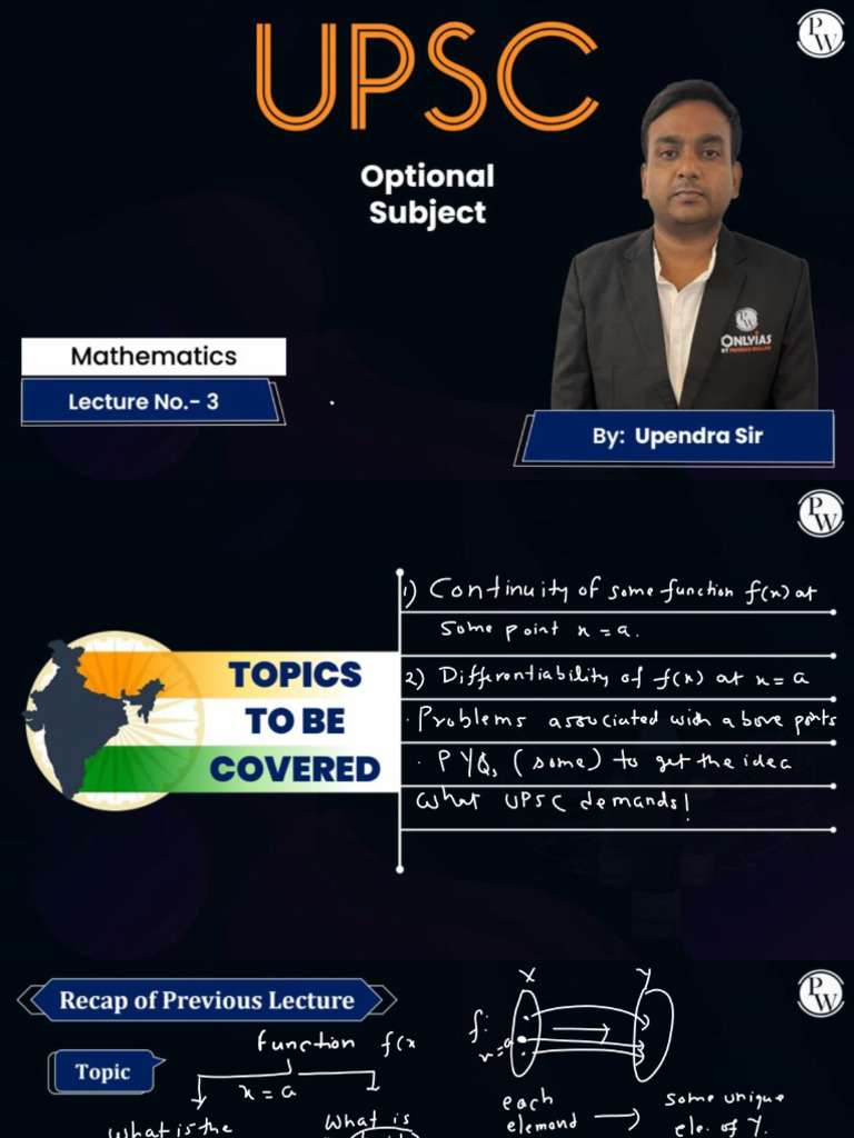 Mathematics 03 - Class Notes | PDF