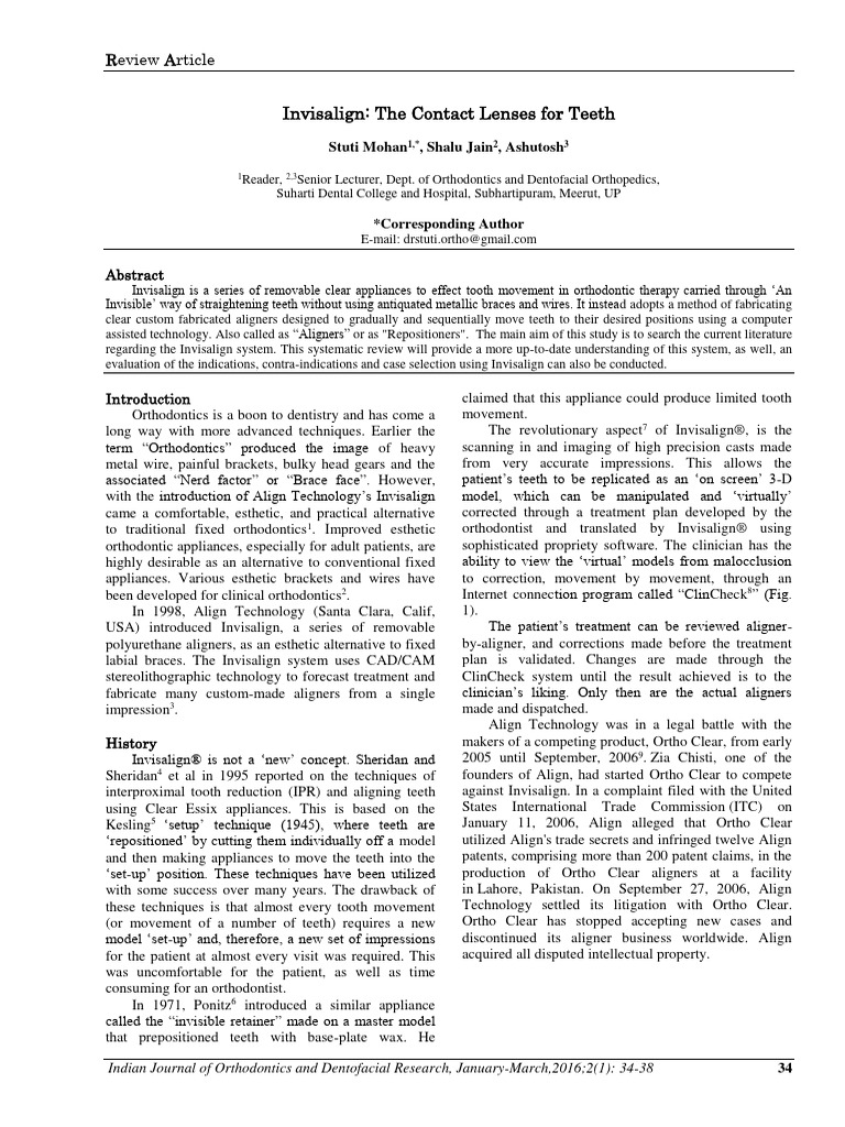 Ijodr 2 1 34 38 pdf orthodontics dentistry branches