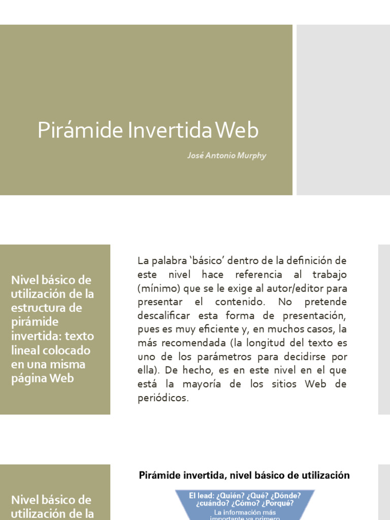 02 Pirámide Invertida Web | PDF | Red mundial | Internet y web