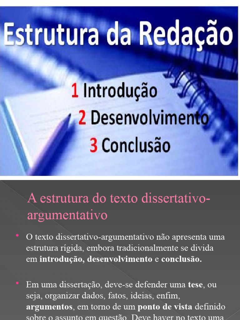 0 Redao Dissertativaargumentativa Estruturaparte2 170412030851 | PDF