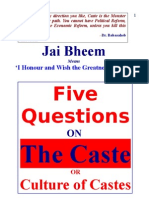 Five Questiions On Caste in INDIA