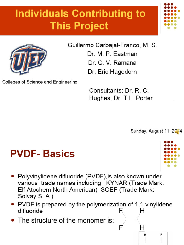 PVDF: Properties and Sensor Applications | PDF | Piezoelectricity ...