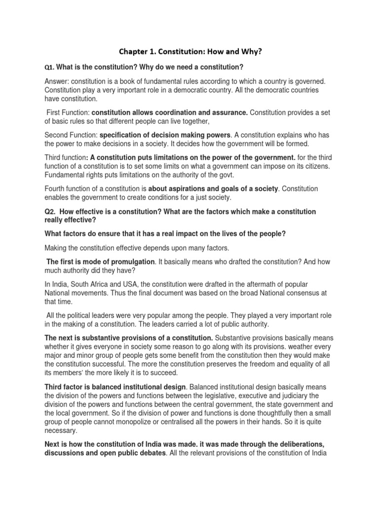 Understanding the Constitution's Role | PDF | Constitution | Public Law