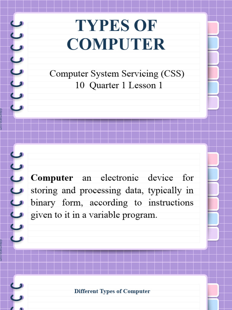 Types of Computers and Operating Systems | PDF | Operating System ...