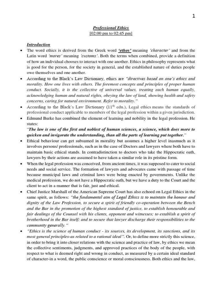 Legal Ethics and Professional Conduct | PDF | Advocate | Lawyer