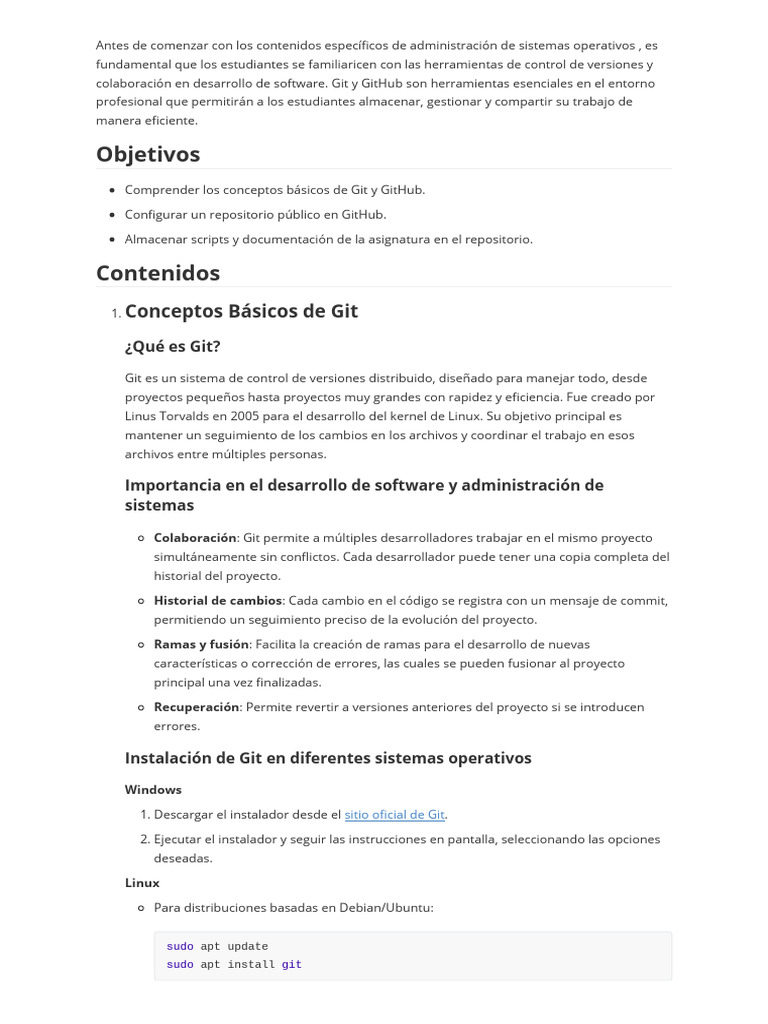 Introducción a Git y GitHub | PDF | Control de versiones | Informática