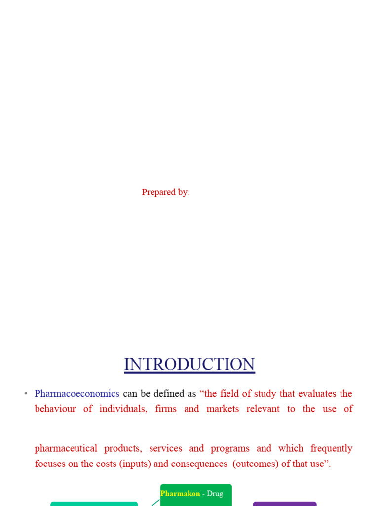 Cost-Effectiveness in Pharmacoeconomics | PDF | Cost Effectiveness ...