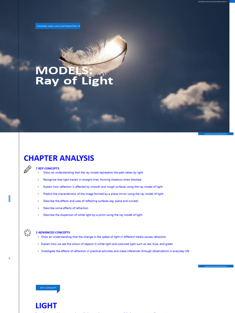 (SCI) Chapter 9 - Ray of Light | PDF | Mirror | Reflection (Physics)
