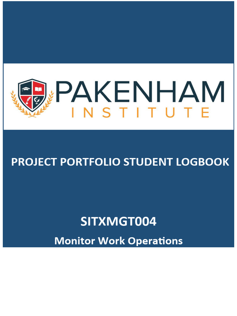 SITXMGT004 Student Logbook Guide | PDF | Sustainability | Recycling