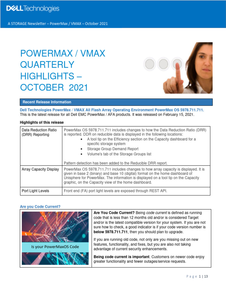 PowerMax Quarterly Highlights - Oct 2021V1 | PDF | Computer Security ...