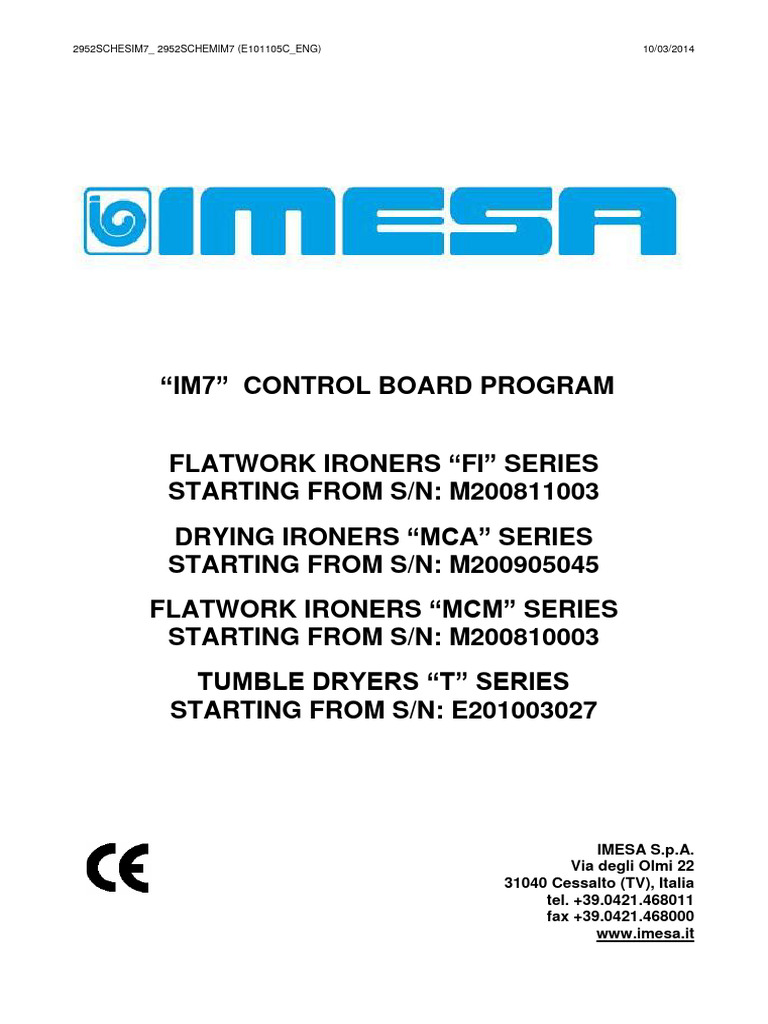 IM7 Control Board Installation Guide | PDF | Clothes Dryer