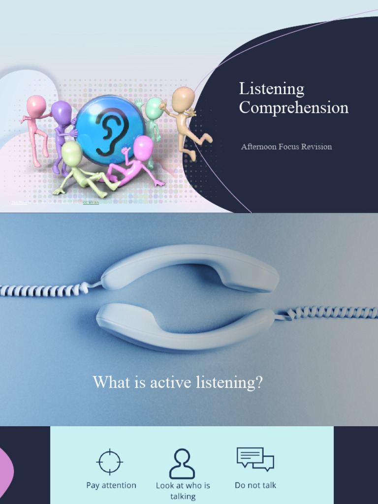 Listening Comprehension AFR | PDF | Multiple Choice | Cognitive Science