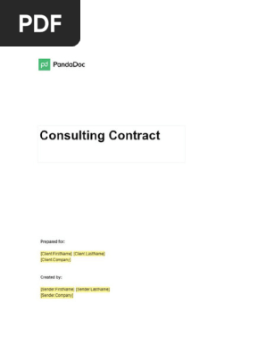 Consulting contract PandaDoc