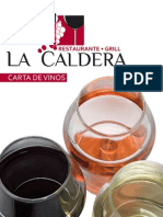 Carta de Vinos Restaurante "La Caldera"