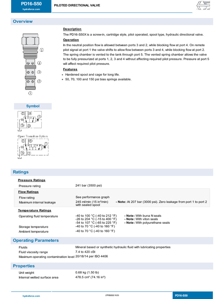 pd16-s50 27feb2022 16-53 | PDF | Valve | Viscosity