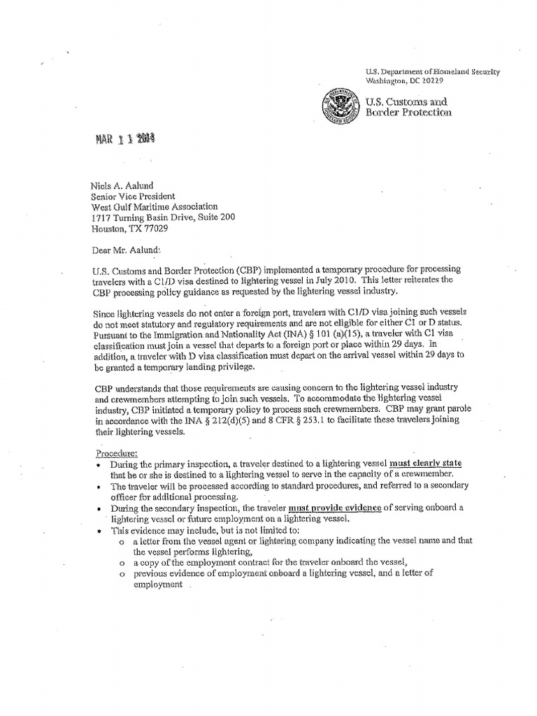US Customs and Border Protection | PDF