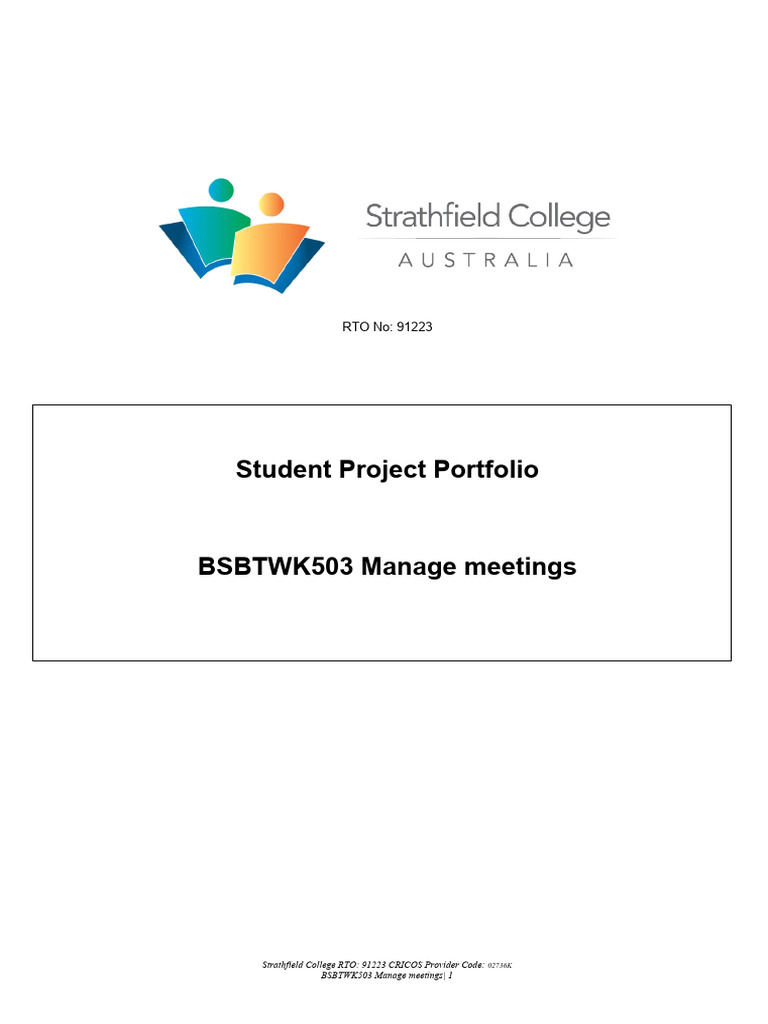 BSBTWK503 Project Portfolio | PDF