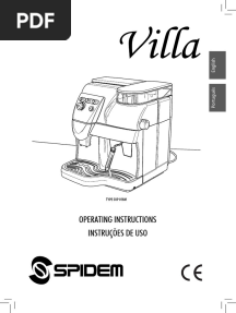 Spidem Villa Manual de Instrucoes