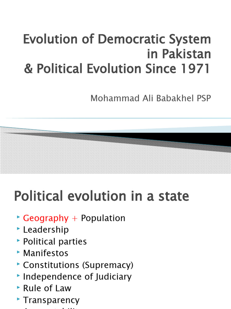 Political Evolution in Pakistan Since 1971 | PDF | Zulfikar Ali Bhutto ...