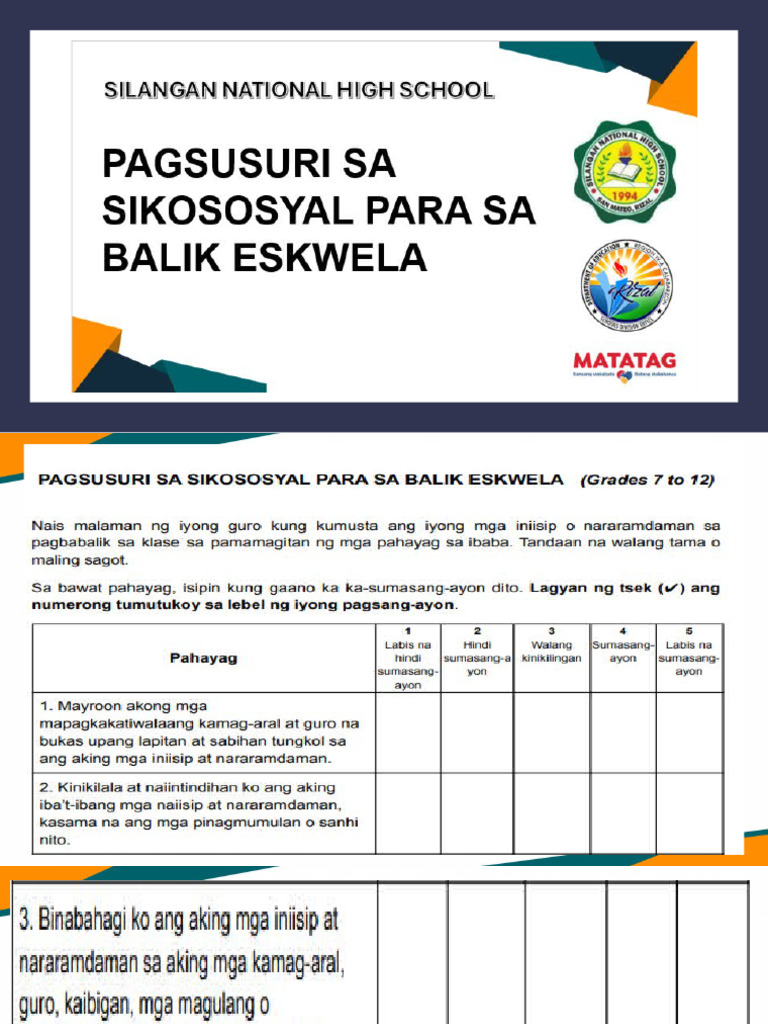 Pre And Post Evaluation Examples