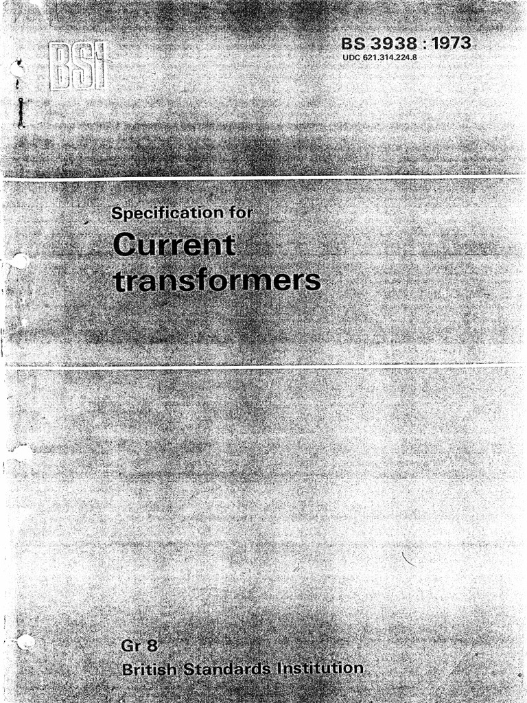Current Transformers Bs3938 Pdf