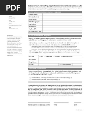 0 Division Rental Agreement