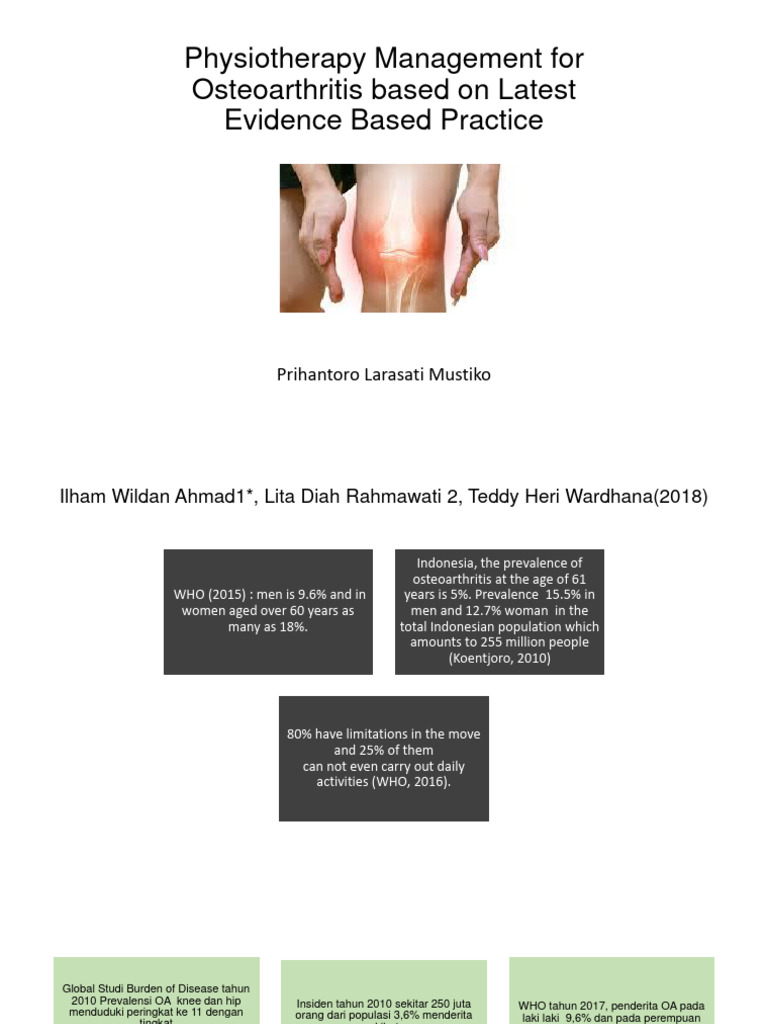Physiotherapy Management For OA | PDF | Osteoarthritis ...